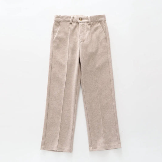 Tan Textured Formal Pants Ollies Place