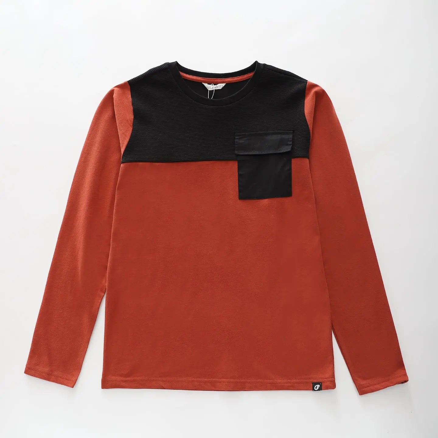 Texture Spliced LS Tee Ollies Place