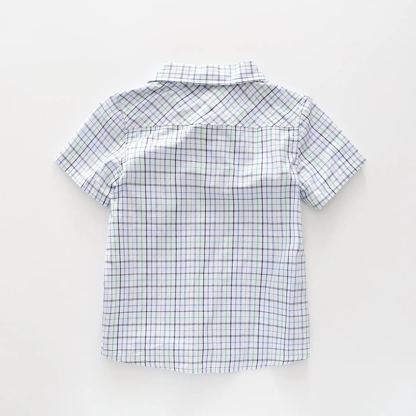 Thin Blue Check Collared Shirt Ollies Place