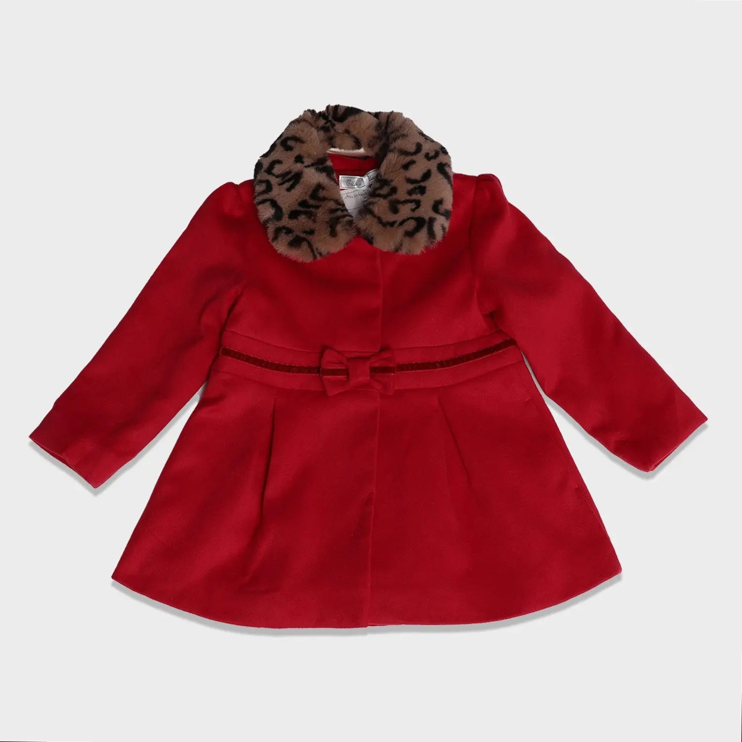 Tiffany Red Jacket with Faux Fur Collar - Toddler Girl Ollies Place