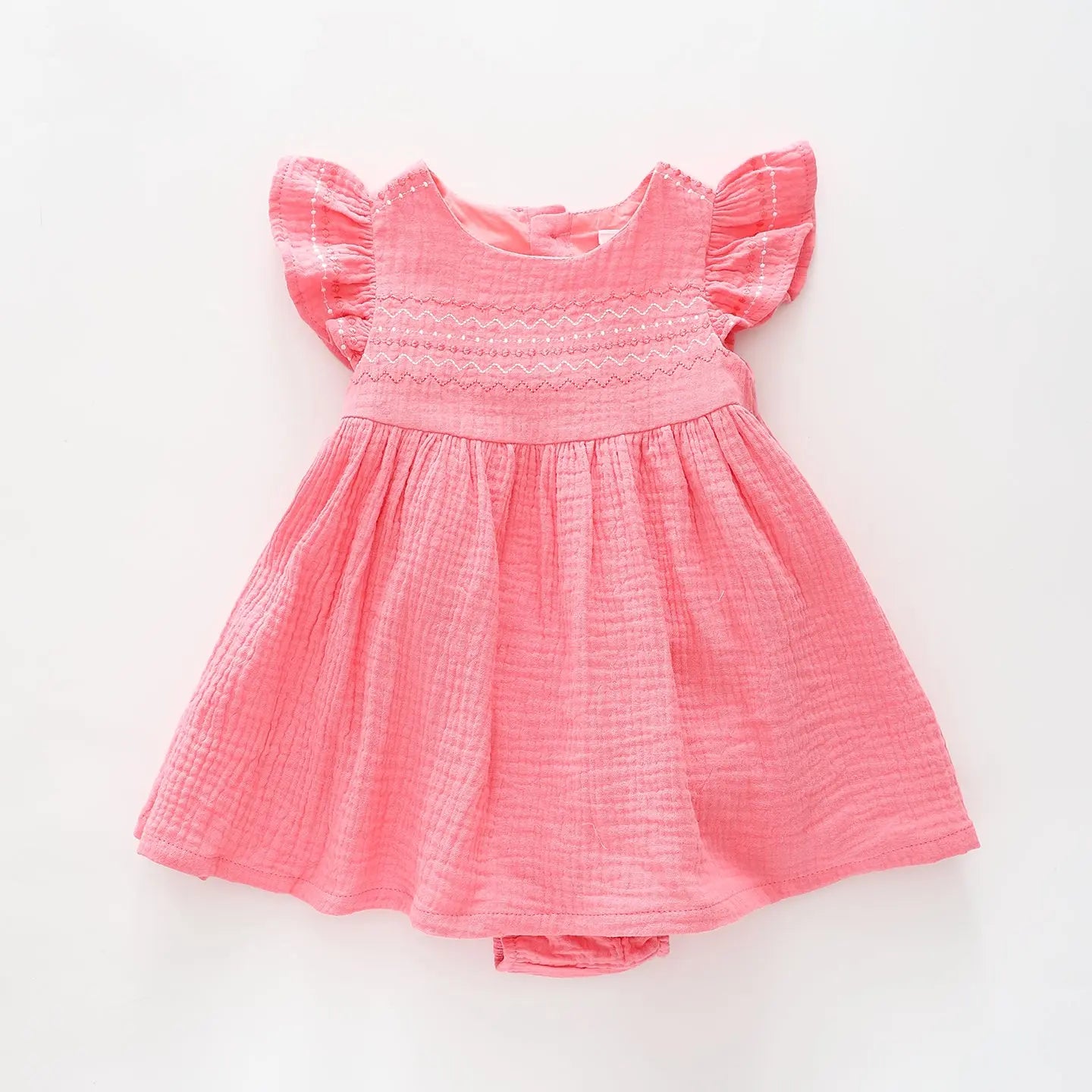 Toddler Girls, Pink Cheesecloth Dress Set Ollies Place