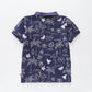Tropical Print Polo T-shirt Ollies Place