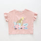 Tropical Vibes Crop Tee Ollies Place
