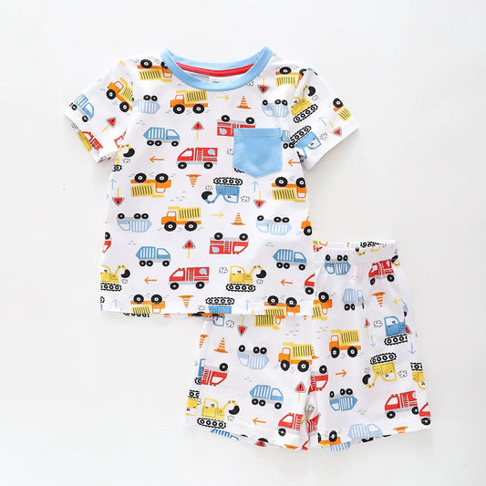 Truck Print Kids Pyjamas Set Ollies Place