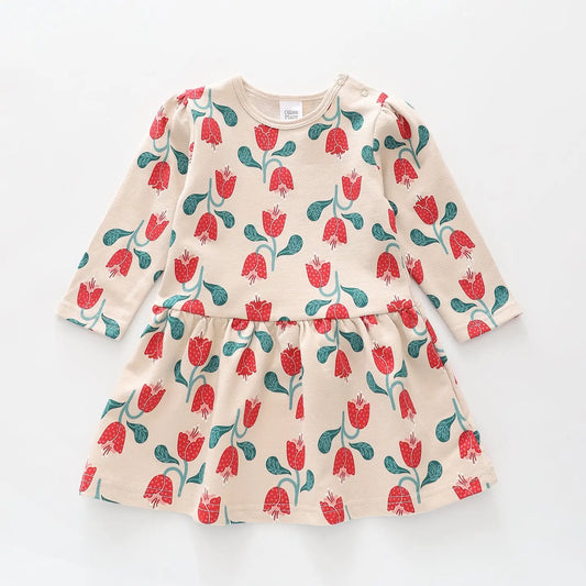 Tulip Print Sweater Dress Ollies Place