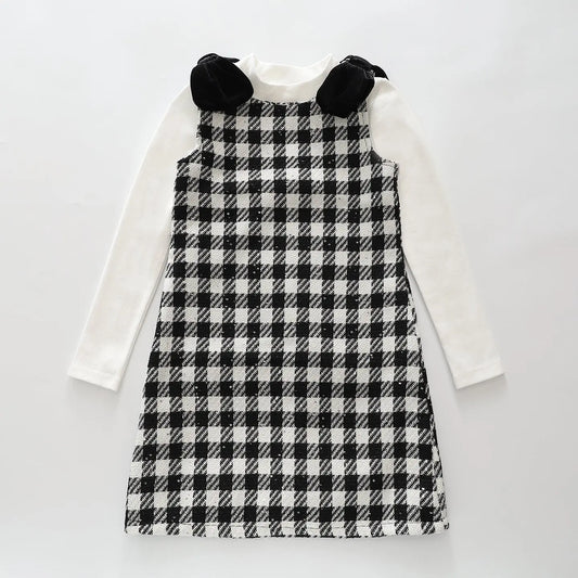 Tweed Check Dress Set Ollies Place