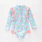 Unicorn Princess Long Sleeve Swimsuit Ollies Place