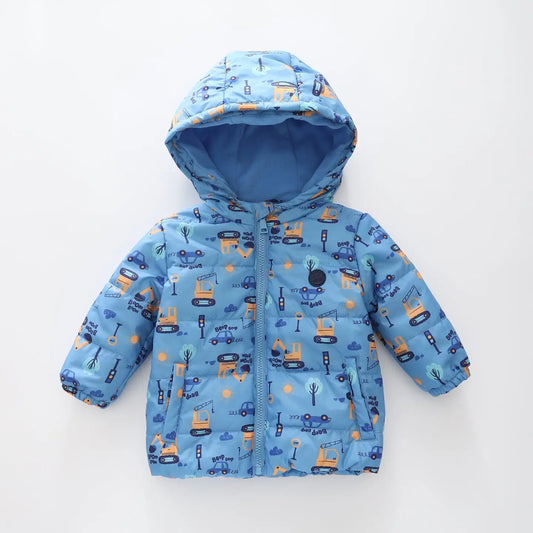 Vehicle Hooded Puffer Jacket Ollies Place