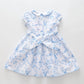 Vintage Blue Floral Dress Ollies Place