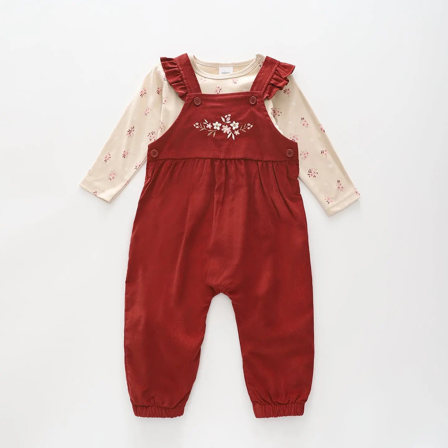 Vintage Burgundy Overalls Set Ollies Place