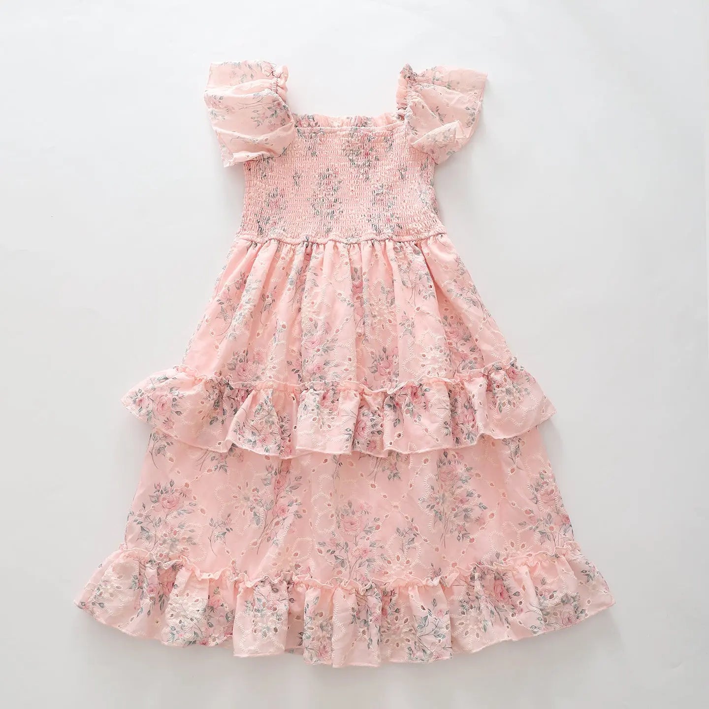 Vintage Florals Eyelet Dress Ollies Place