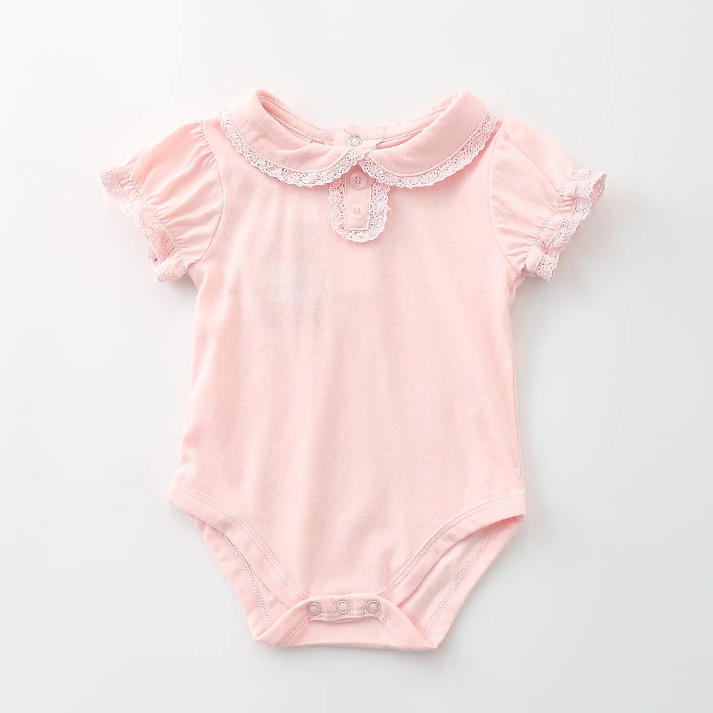 Vintage Inspired Pink Bodysuit Ollies Place