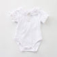 Vintage Inspired White Bodysuit Ollies Place