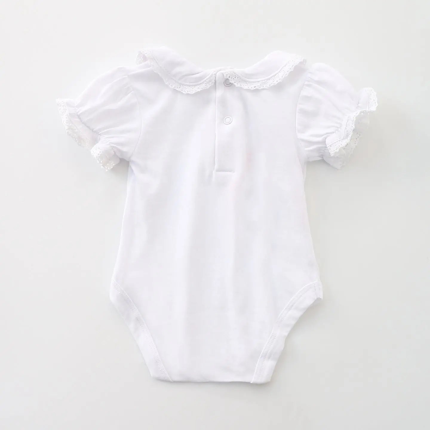 Vintage Inspired White Bodysuit Ollies Place