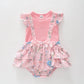 Vintage Pink Ruffle Romper Ollies Place