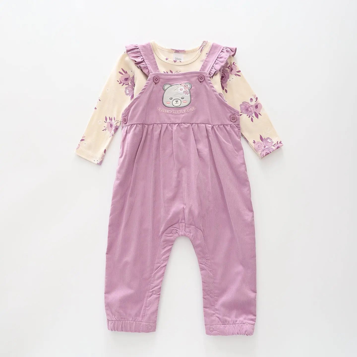 Vintage Rose Overalls Set Ollies Place