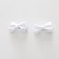 White Bow Hair Clips 2 Pack Ollies Place