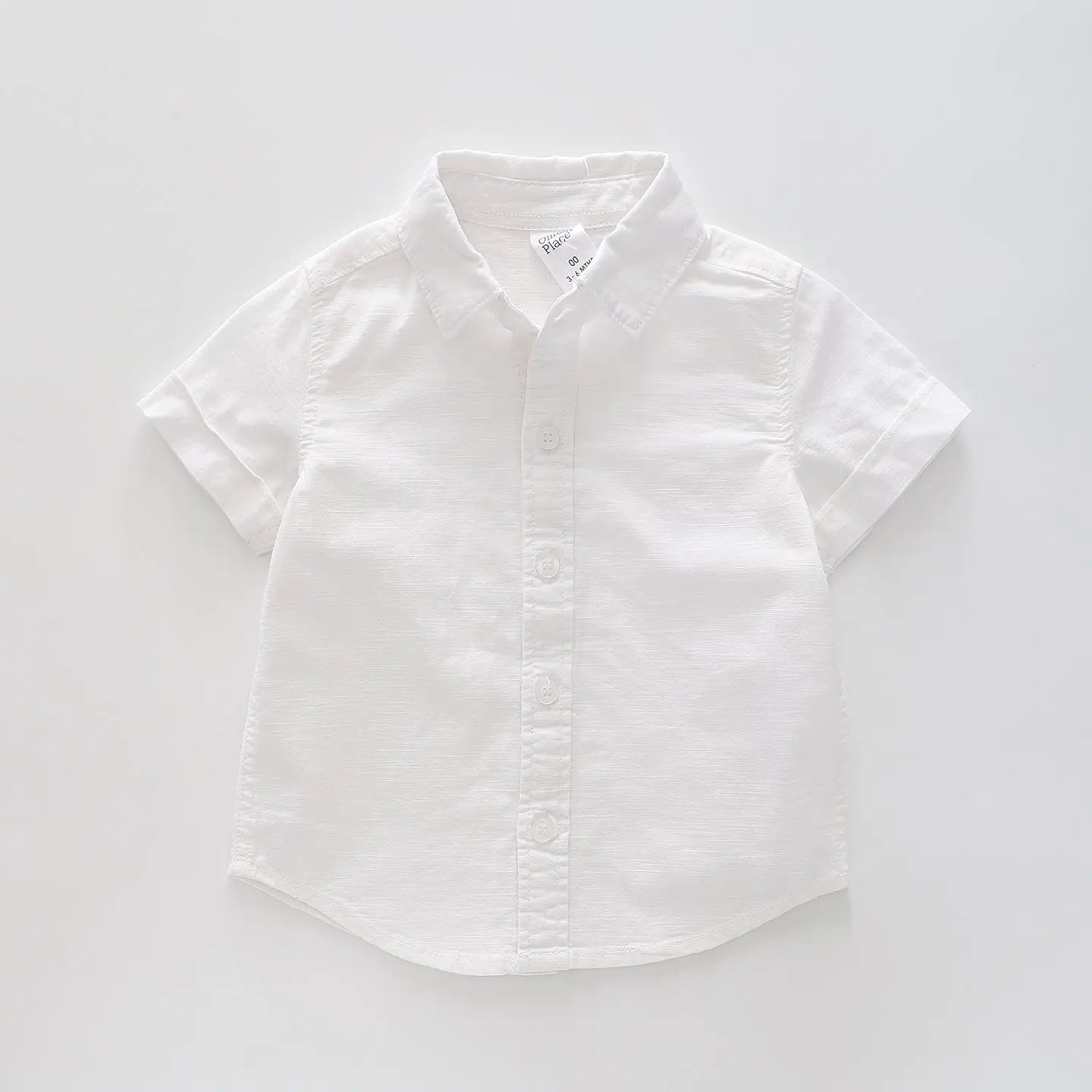 White Cotton Collared Shirt Ollies Place