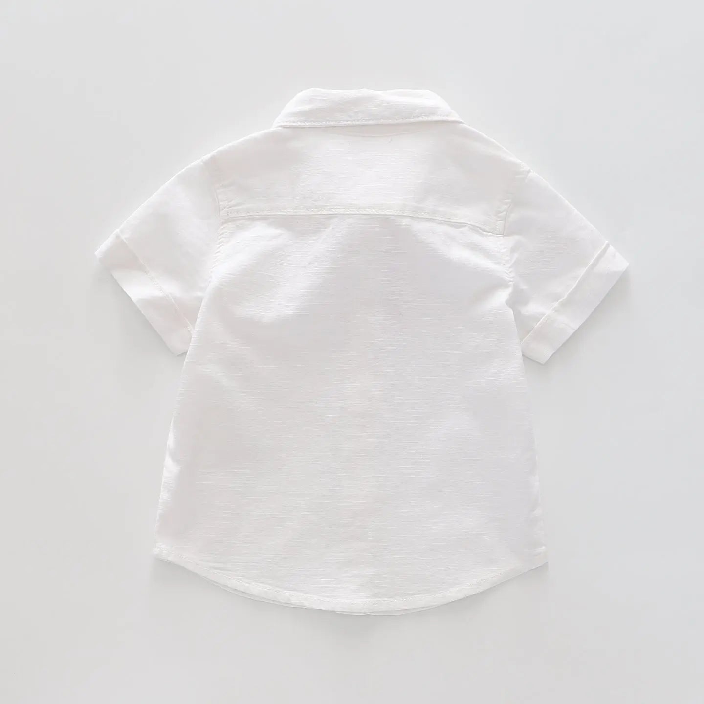 White Cotton Collared Shirt Ollies Place