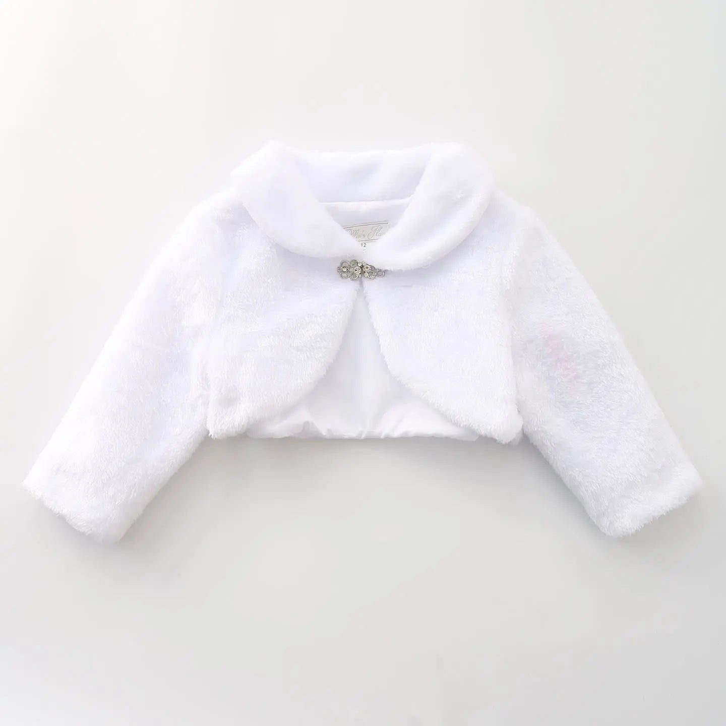 White Faux Fur Bolero Stole Ollies Place