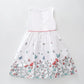 White Garden Print Dress Ollies Place