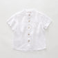 White Linen Grandpa Shirt Ollies Place
