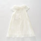 White Pleated Party Dress Ollies Place