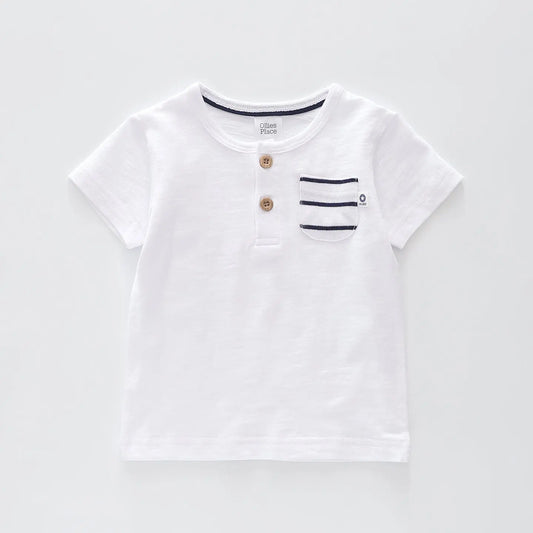 White Stripe Baby T-shirt Ollies Place