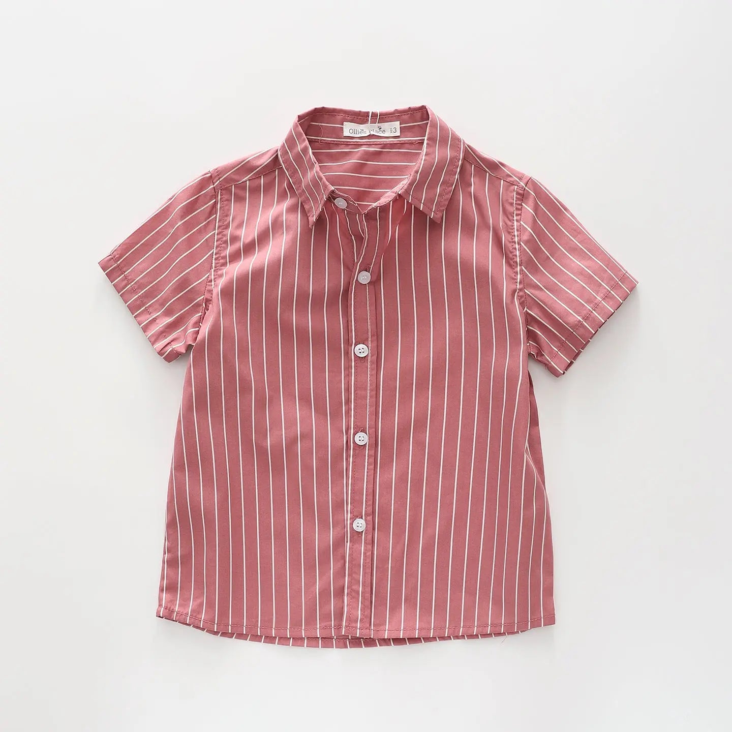 White Stripe Collared Shirt Ollies Place