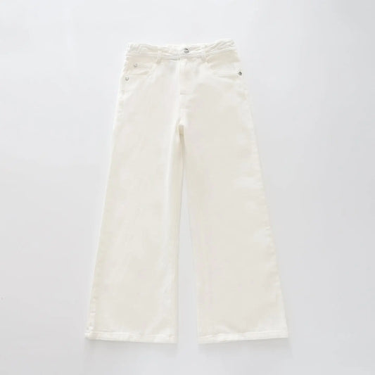 White Wide Leg Jeans Ollies Place