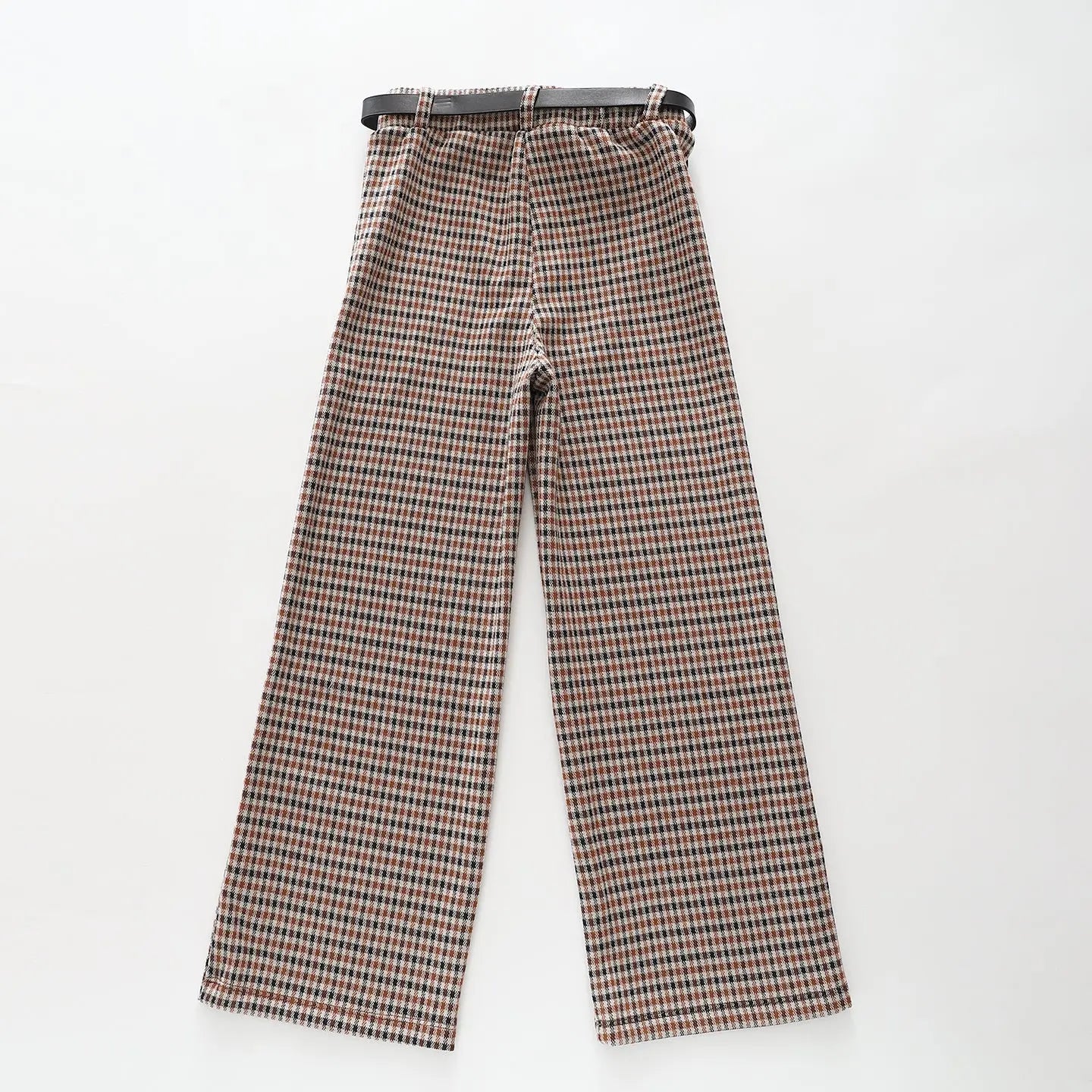 Wide Leg Check Pant Ollies Place