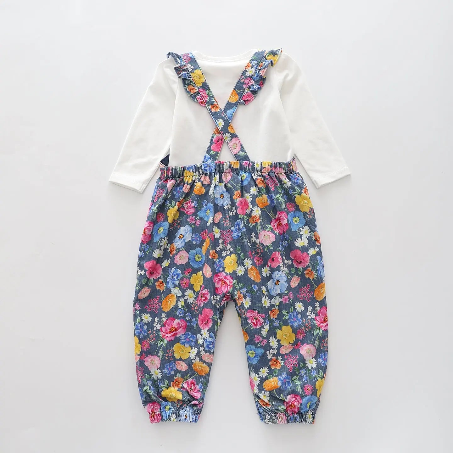 Winter Floral, Infant Girls Overalls Set Ollies Place