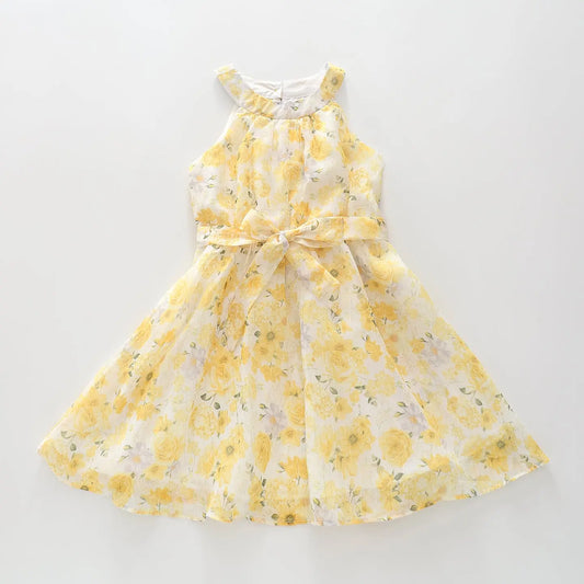 Yellow Blooms Party Dress Ollies Place