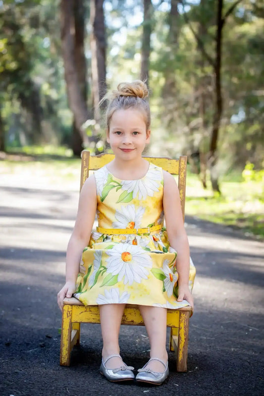 Yellow Daisy Party Dress Ollies Place