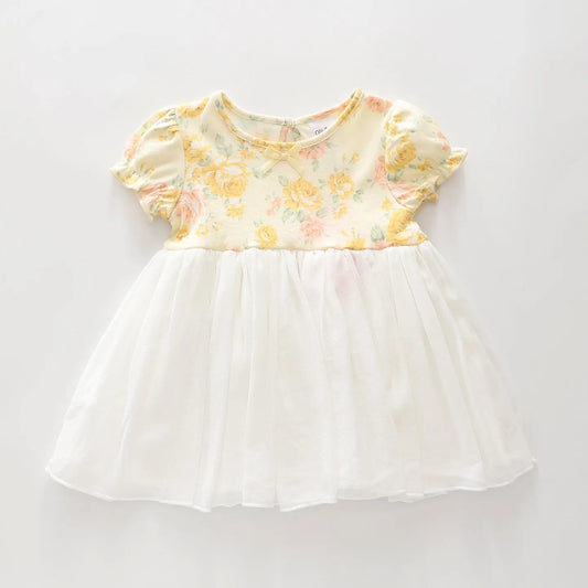 Yellow Ditsy Floral Dress Ollies Place