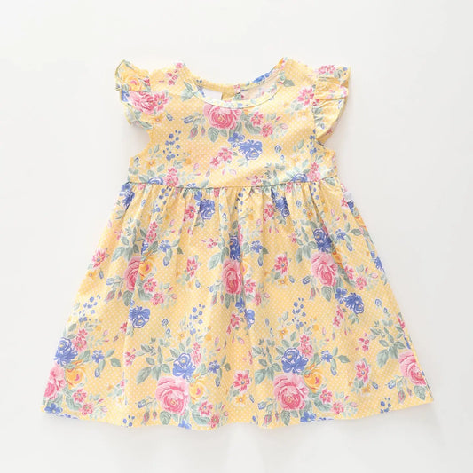 Yellow Floral Dress Ollies Place