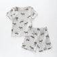 Zebra Print Kids Pyjama Set Ollies Place
