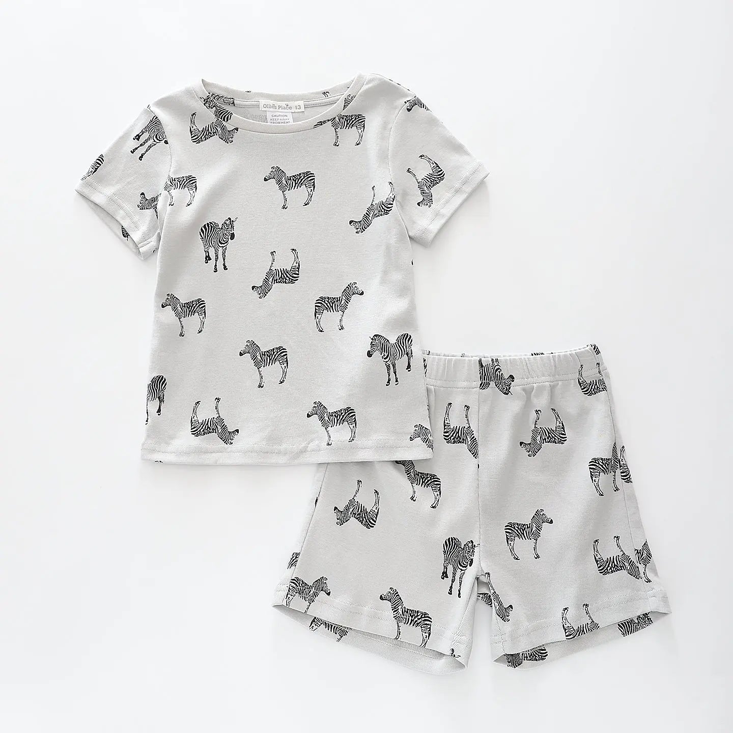 Zebra Print Kids Pyjama Set Ollies Place