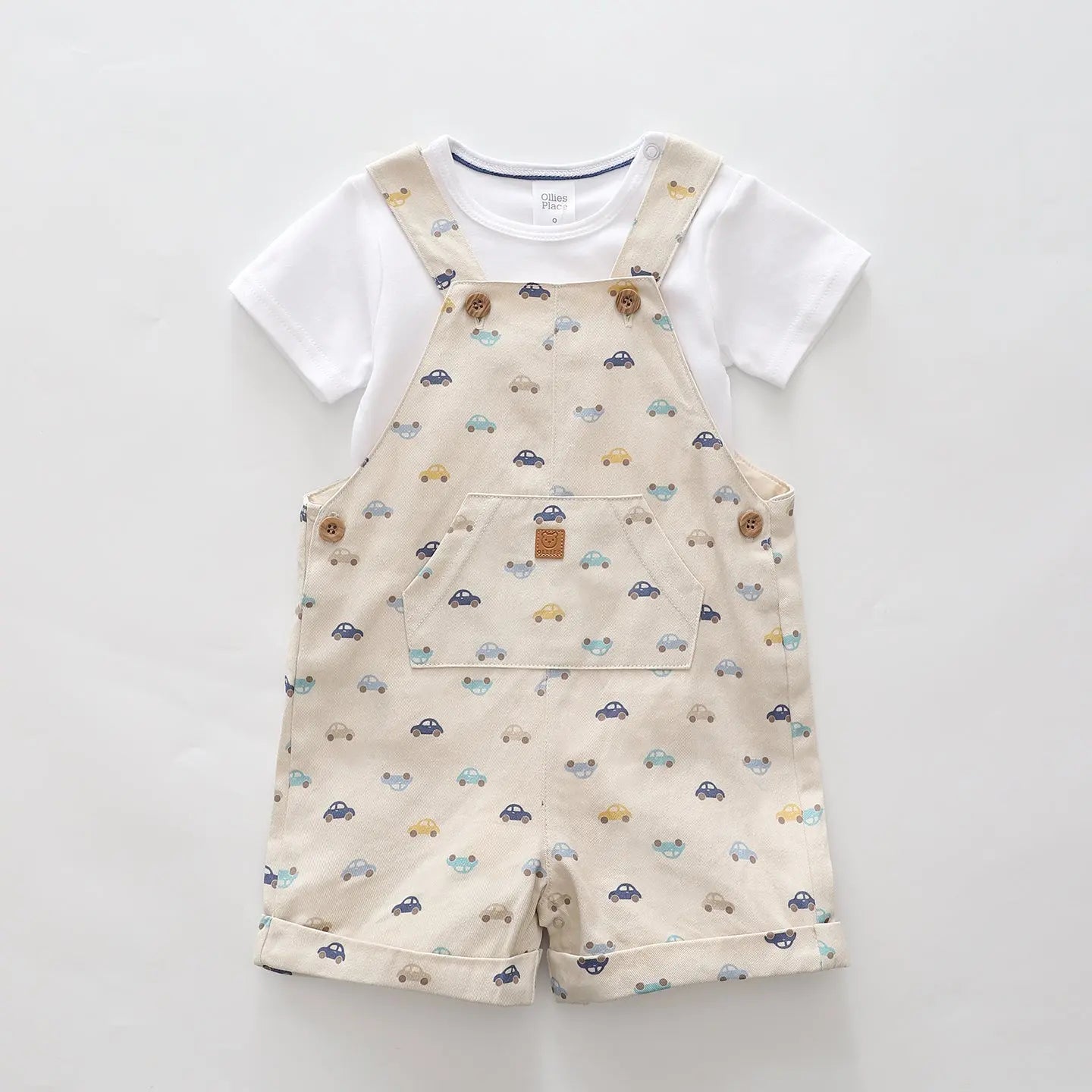 baby-boys-bubble-car-shortalls-set Ollies Place