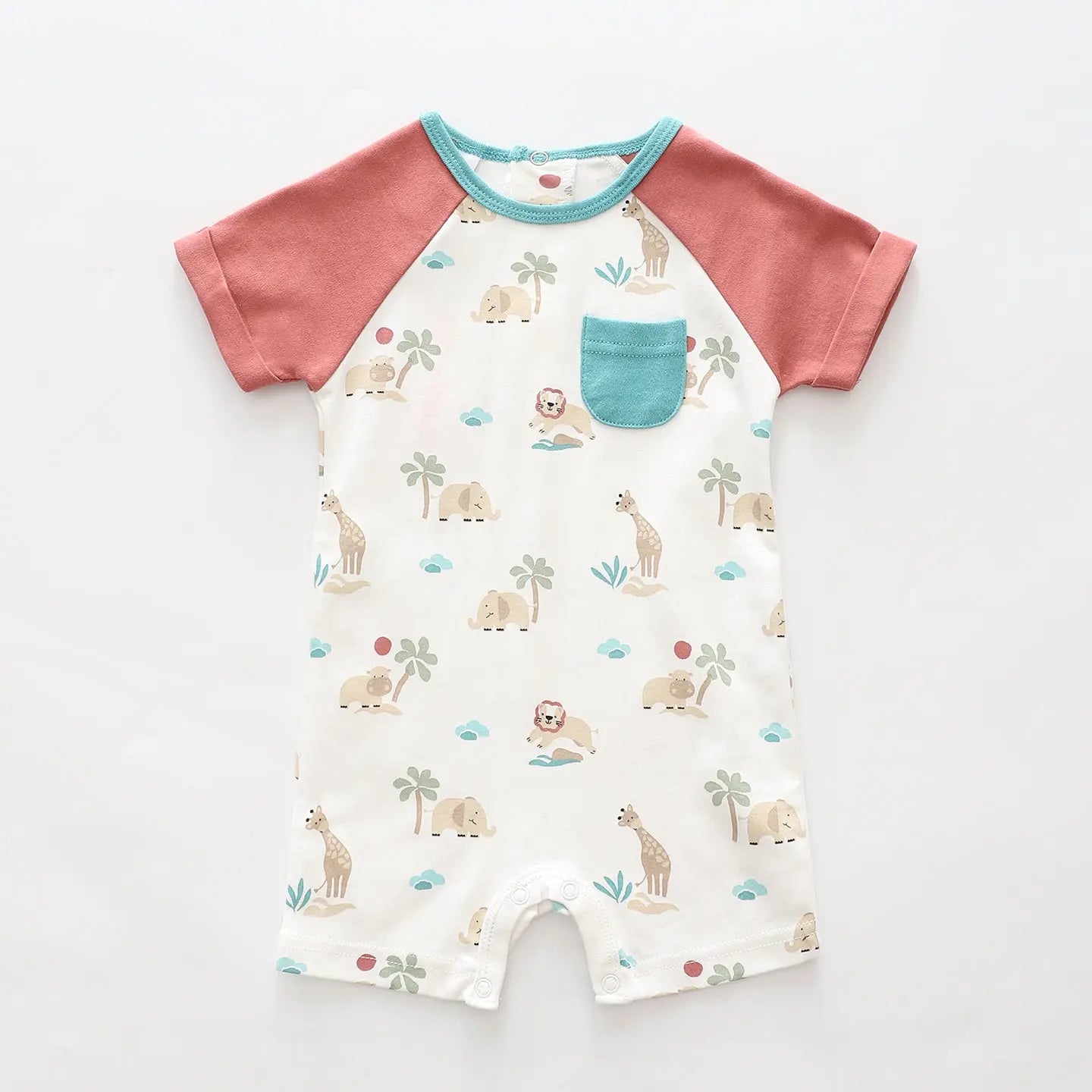 baby-boys-safari-paws-short-romper Ollies Place