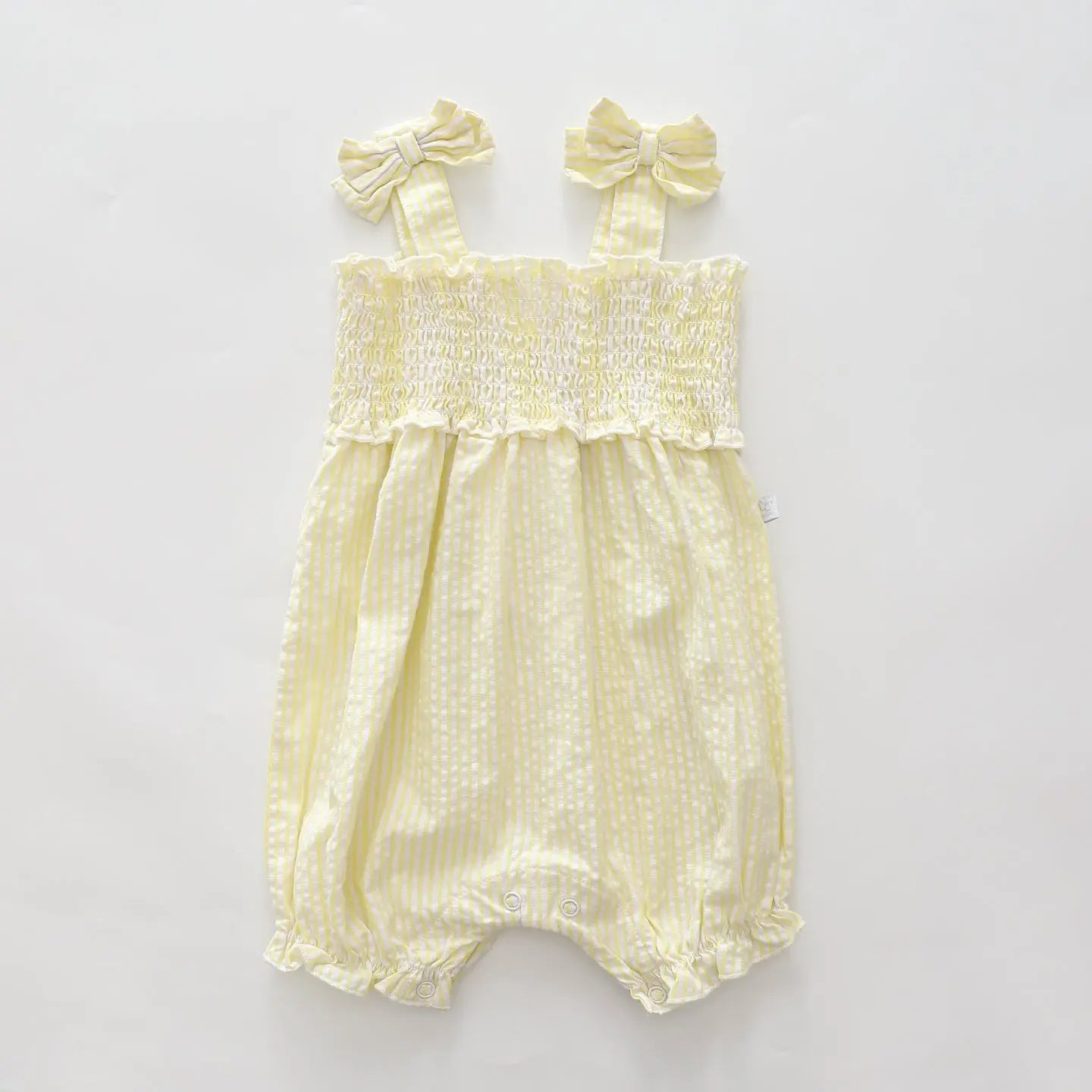 baby-yellow-seersucker-short-romper Ollies Place