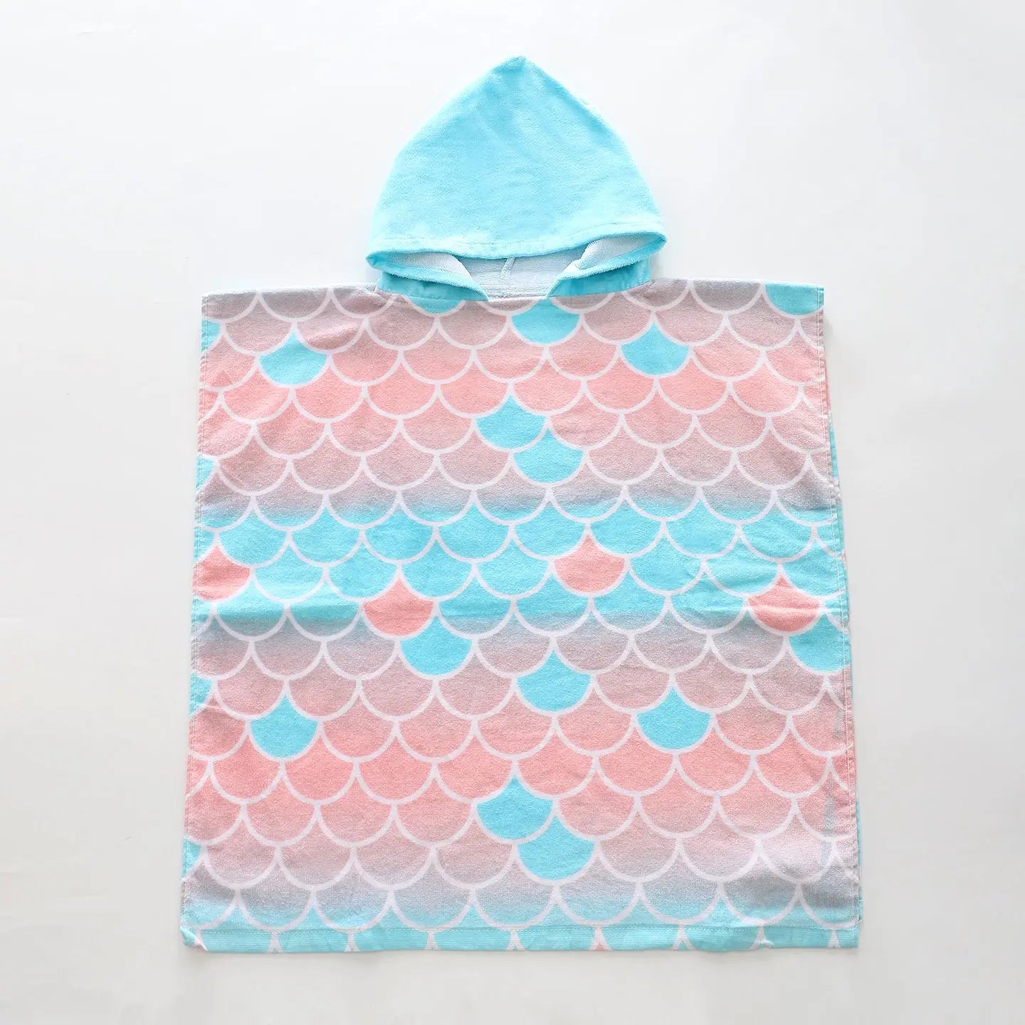 girls-mermaid-scales-poncho-towel Ollies Place