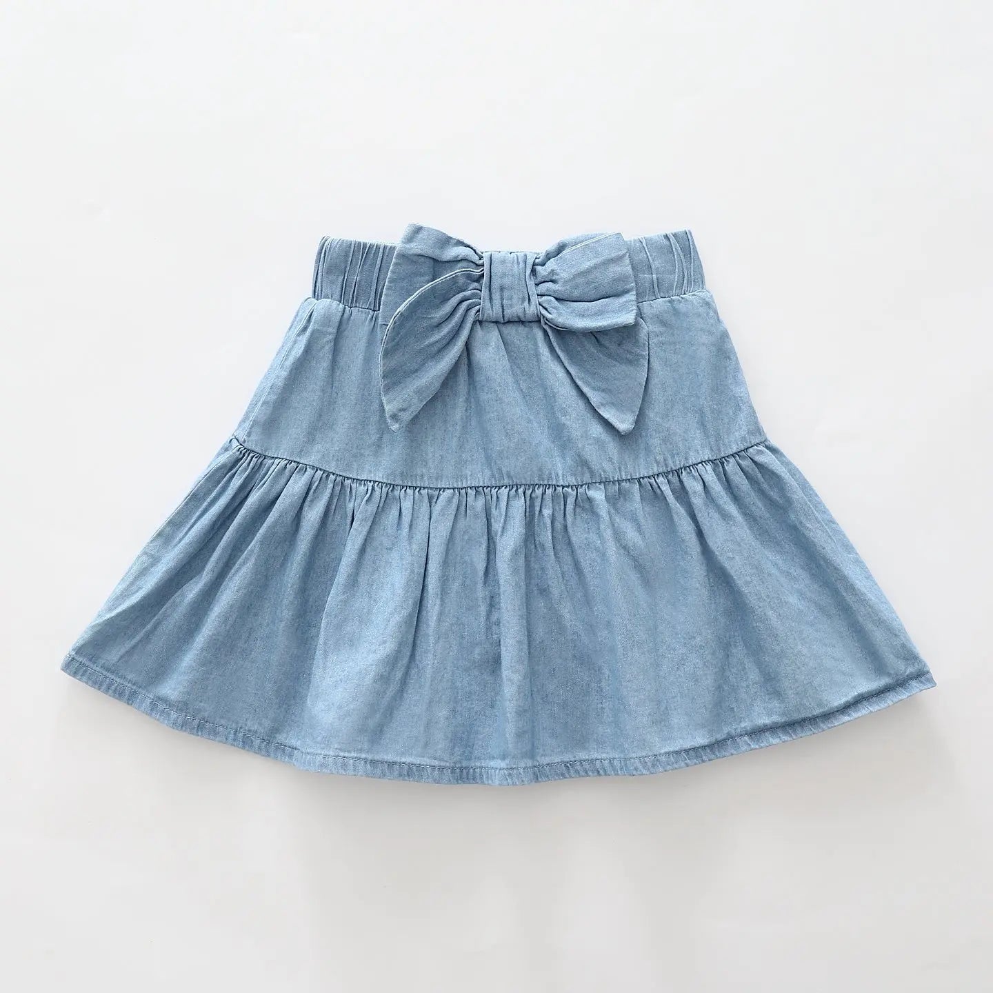 girls-mid-blue-chambray-skirt Ollies Place