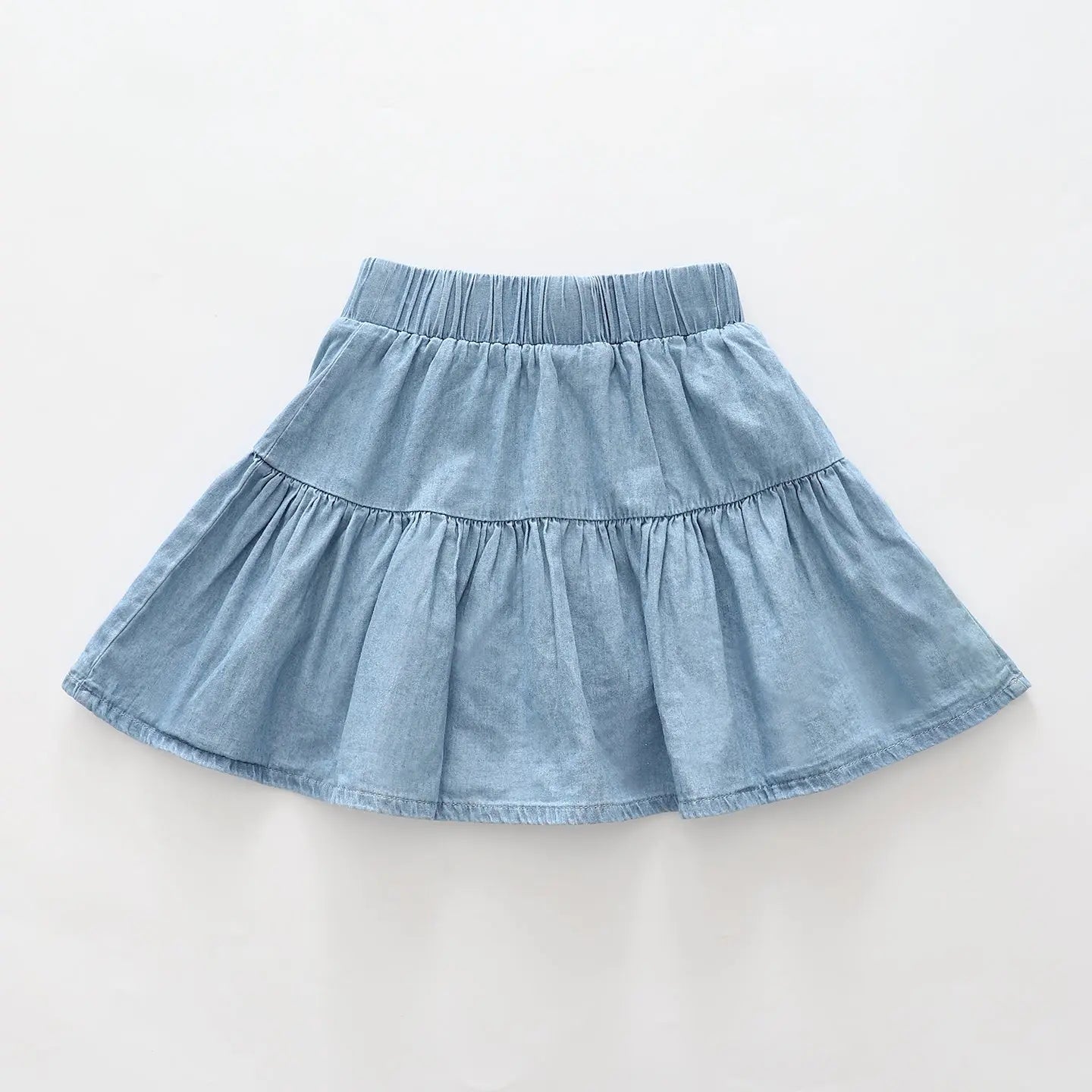 girls-mid-blue-chambray-skirt Ollies Place