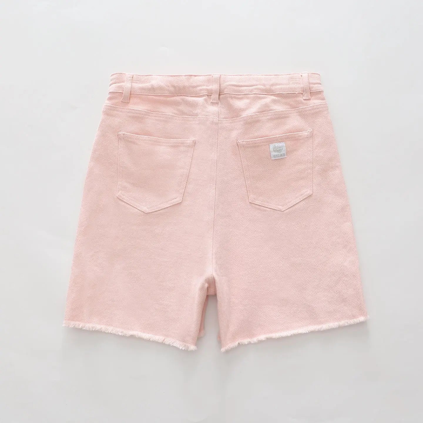 girls-pink-frayed-denim-shorts Ollies Place