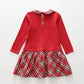 girls-red-tartan-collar-dress Ollies Place