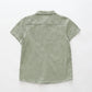 green-linen-blend-collared-shirt Ollies Place
