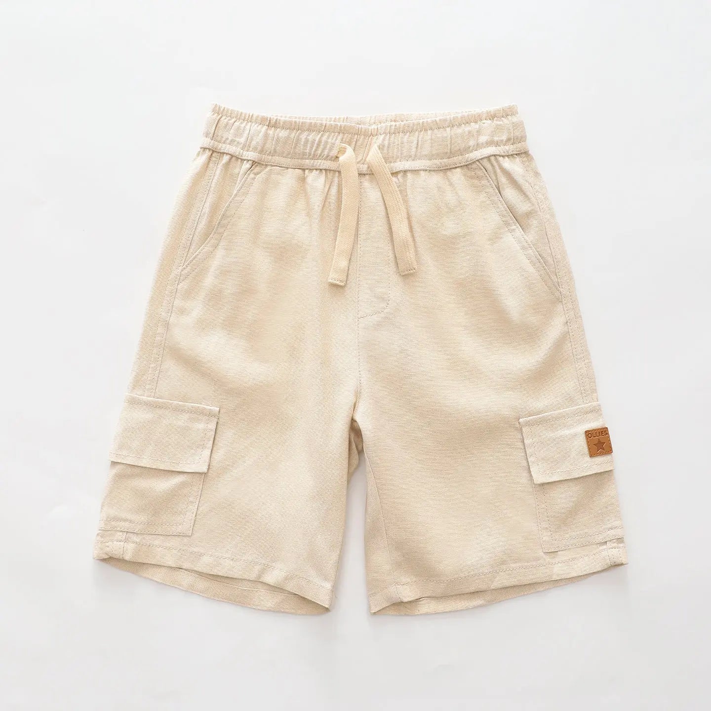 linen-blend-cargo-shorts Ollies Place