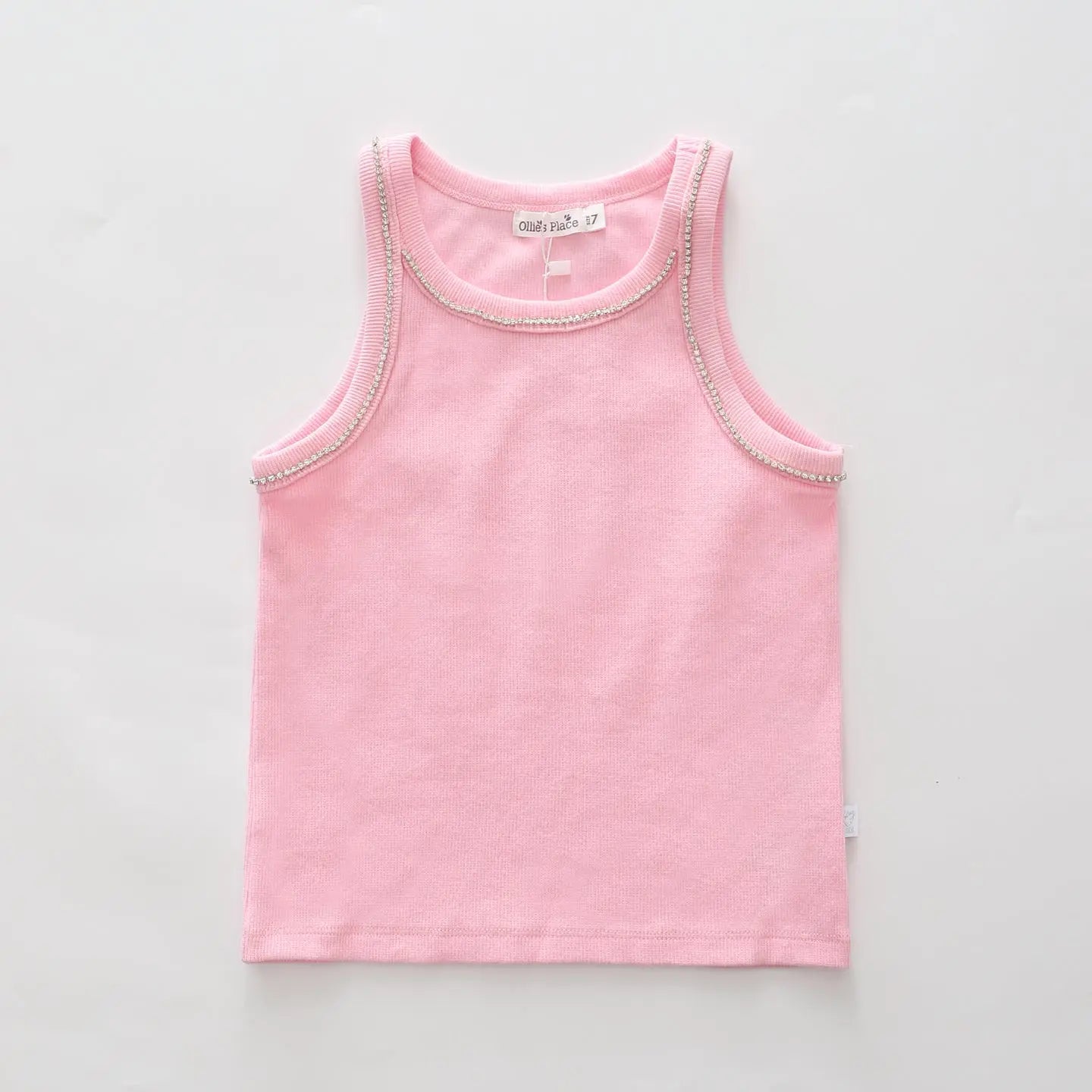 older-girls-pink-diamonte-tank-top Ollies Place