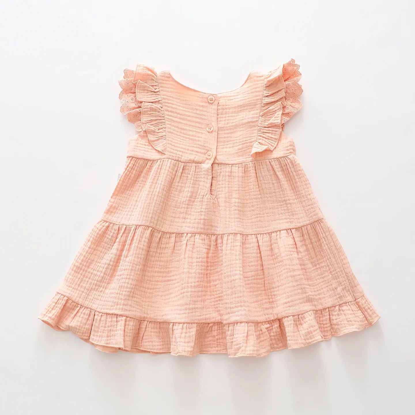 peachy-tiered-cheesecloth-dress Ollies Place